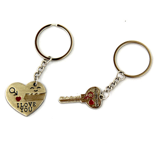 His and Hers Heart Imprint Keyrings               - BuyAbility South Africa