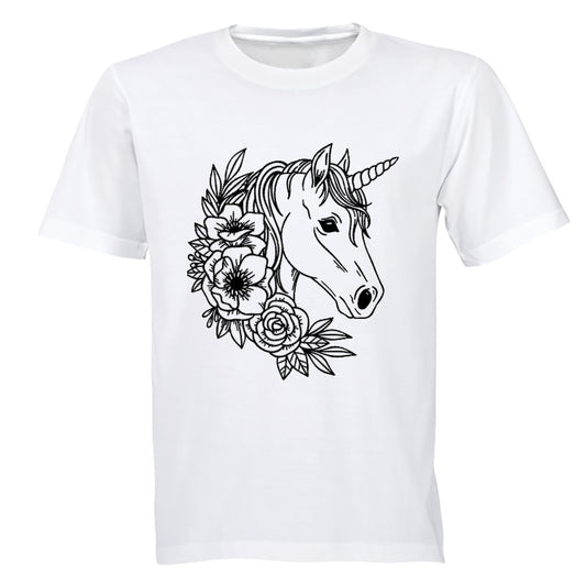 Floral Unicorn - Kids T-Shirt - BuyAbility South Africa