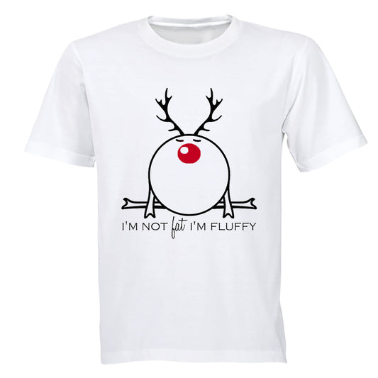 Fluffy Reindeer - Christmas - Adults - T-Shirt - BuyAbility South Africa