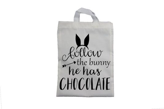 Follow the Bunny, He has Chocolate - Easter Bag - BuyAbility South Africa
