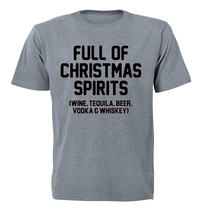 Full of Christmas Spirits - Adults - T-Shirt - BuyAbility South Africa