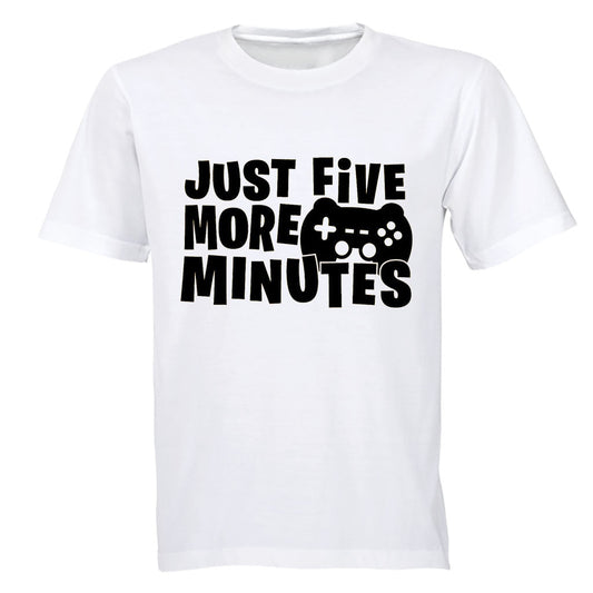Gamer - Five More Minutes - Adults - T-Shirt - BuyAbility South Africa