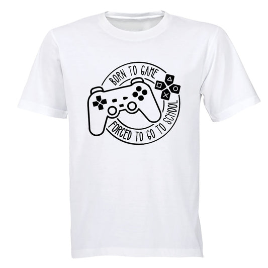 Gamer - Forced to Go to School - Kids T-Shirt - BuyAbility South Africa