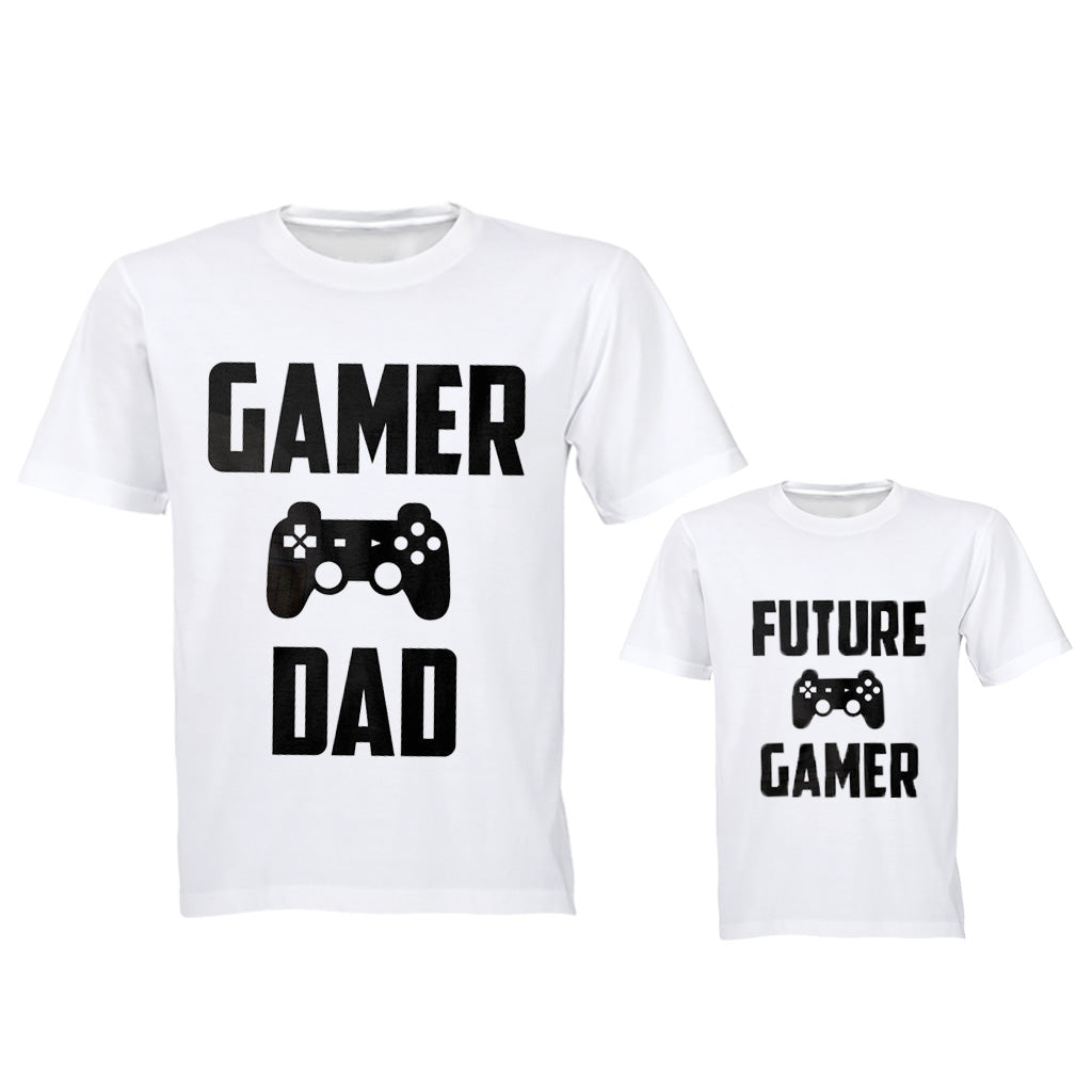 Gamer Dad & Future Gamer - Family Tees - Dad | Young Child - BuyAbility South Africa