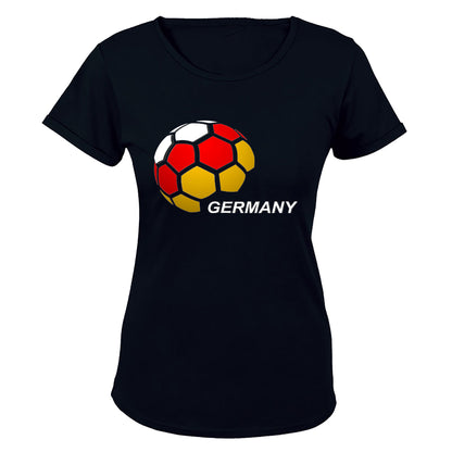 Germany - Soccer Ball - Ladies - T-Shirt - BuyAbility South Africa