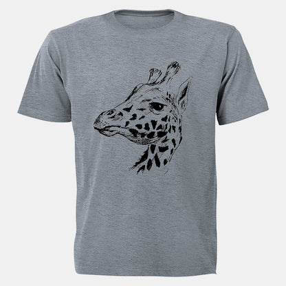Giraffe Sketch - Adults - T-Shirt - BuyAbility South Africa