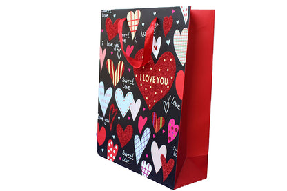 I Love You, Sweet Love – Glitter Gift Bag - BuyAbility