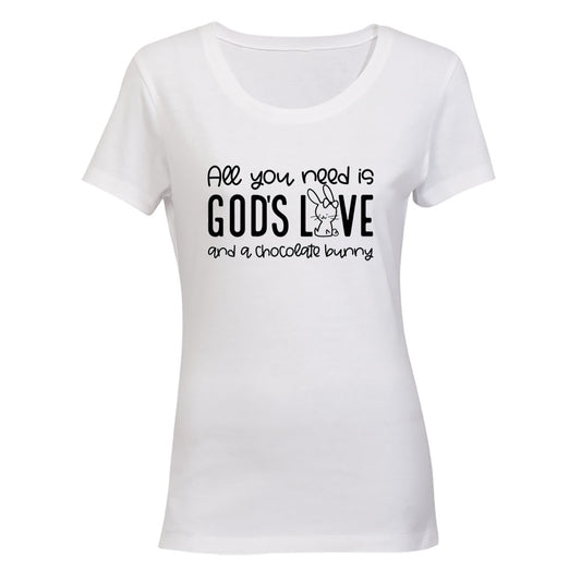 God's Love & Chocolate - Easter - Ladies - T-Shirt - BuyAbility South Africa