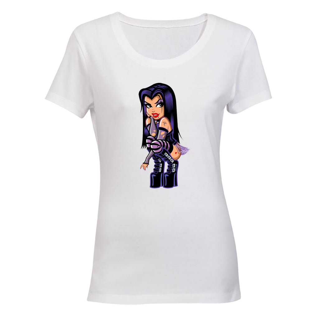 Goth Girl - Thinking - Ladies - T-Shirt - BuyAbility South Africa