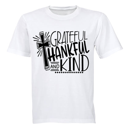 Grateful. Thankful. Kind. - Kids T-Shirt - BuyAbility South Africa