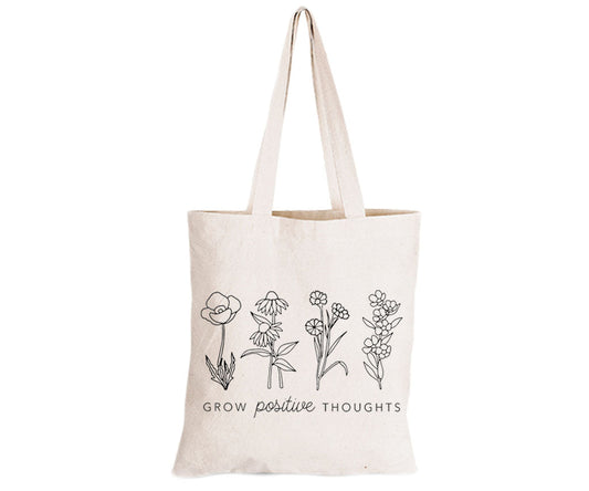 Grow Positive Thoughts - Eco-Cotton Natural Fibre Bag - BuyAbility South Africa