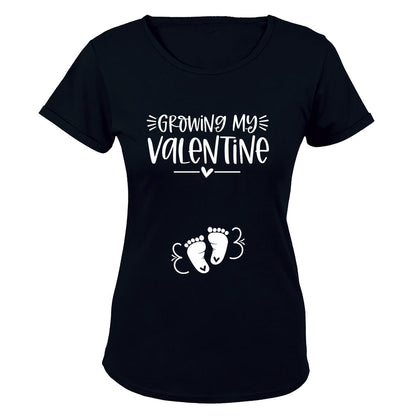 Growing My Valentine - Pregnant - Ladies - T-Shirt - BuyAbility South Africa