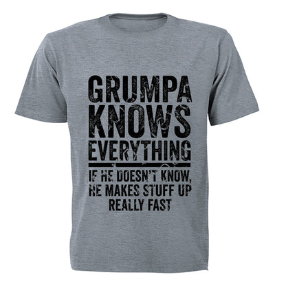 Grumpa Knows Everything - Adults - T-Shirt - BuyAbility South Africa