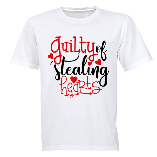 Guilty of Stealing Hearts - Valentine - Kids T-Shirt - BuyAbility South Africa