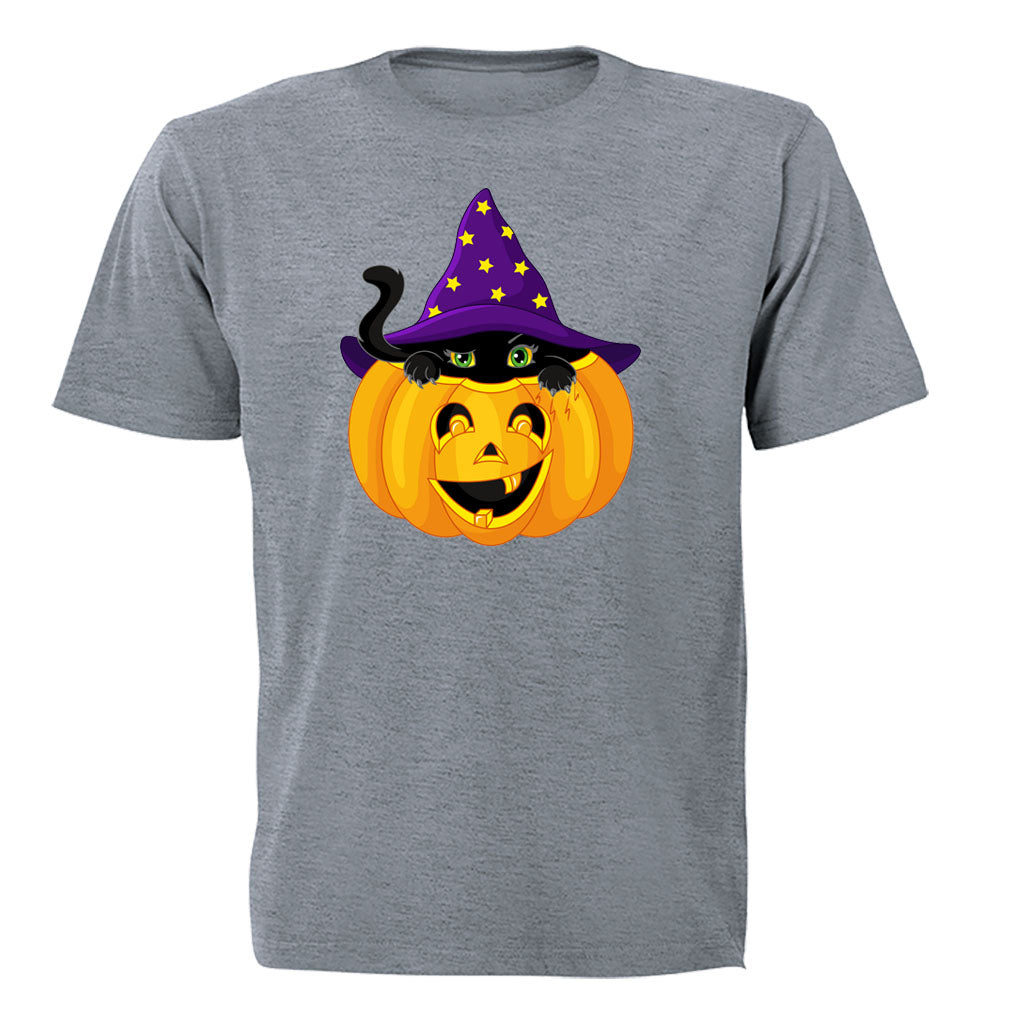 Halloween Peeking Cat - Kids T-Shirt - BuyAbility South Africa