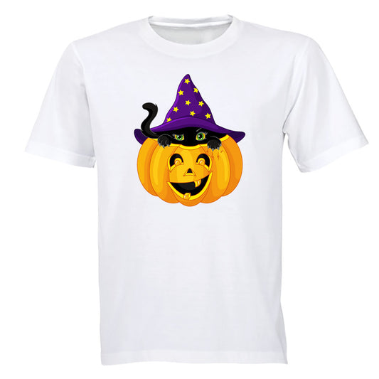 Halloween Peeking Cat - Kids T-Shirt - BuyAbility South Africa