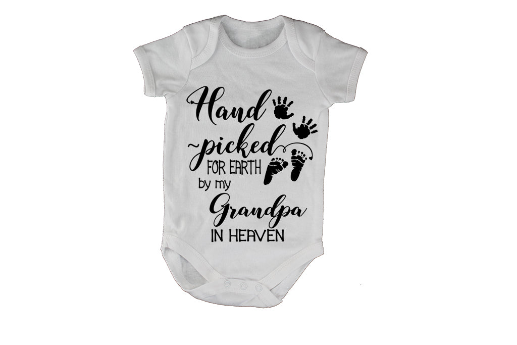 Hand Picked For Earth By My Grandpa in Heaven - Baby Grow - BuyAbility South Africa