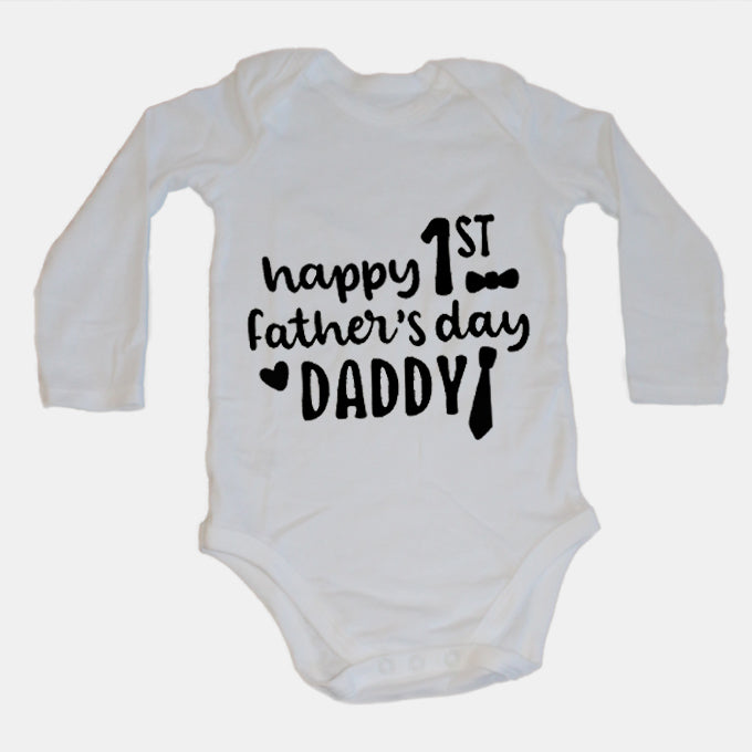 Happy 1st Father's Day Daddy - Baby Grow