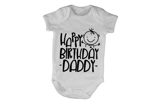 Happy Birthday Daddy - Hugs - Baby Grow - BuyAbility South Africa
