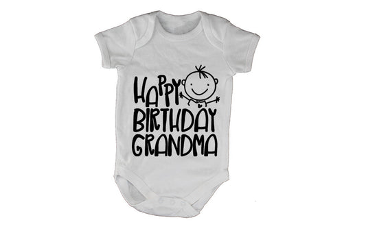 Happy Birthday Grandma - Baby Grow - BuyAbility South Africa