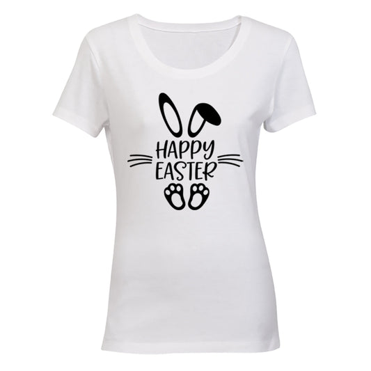 Happy Easter - Bunny Feet - Ladies - T-Shirt - BuyAbility South Africa