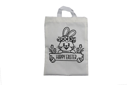 Happy Easter - Bunny Sign - Easter Bag