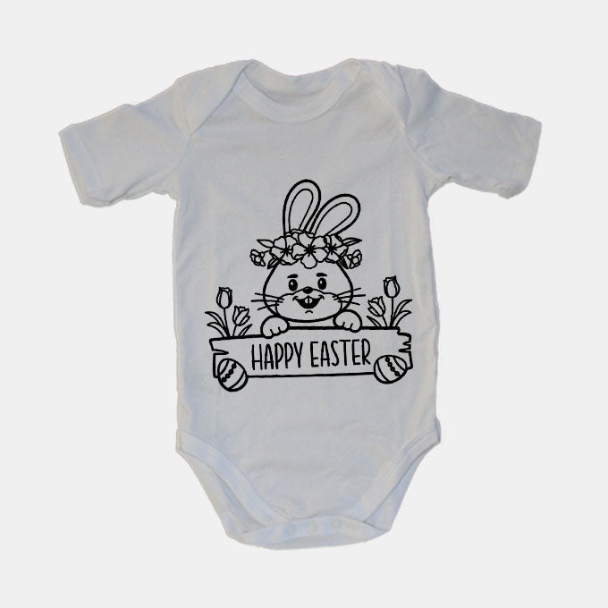 Happy Easter - Bunny Sign - Baby Grow - BuyAbility South Africa
