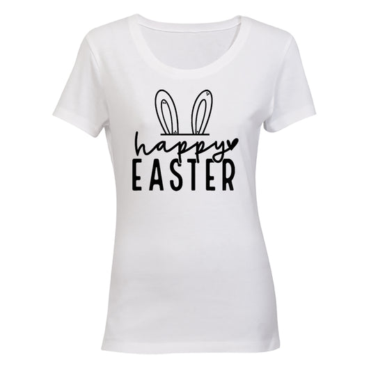 Happy Easter - Ears - Ladies - T-Shirt - BuyAbility South Africa