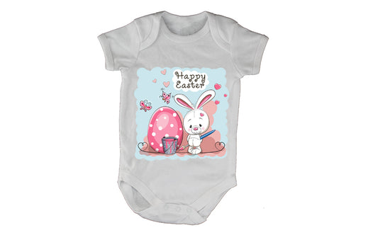 Happy Easter - Painter Bunny - Baby Grow - BuyAbility South Africa