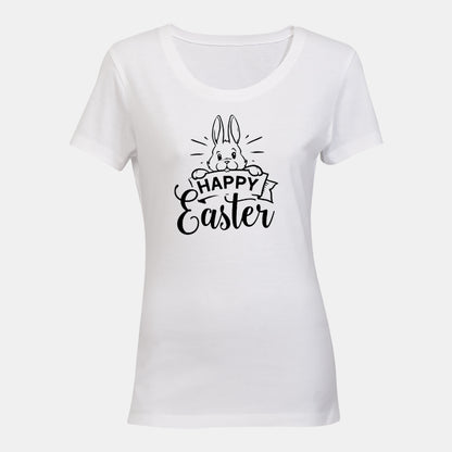 Happy Easter - Peeking Bunny - Ladies - T-Shirt - BuyAbility South Africa