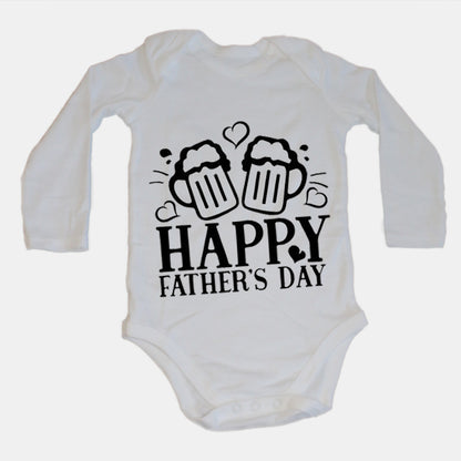 Happy Father's Day - Beer - Baby Grow