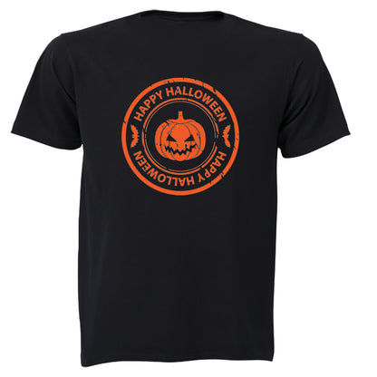 Happy Halloween - Orange Pumpkin - Adults - T-Shirt - BuyAbility South Africa