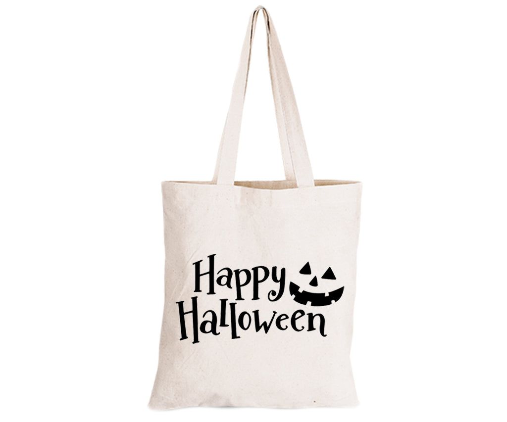 Happy Halloween - Pumpkin Face - Eco-Cotton Trick or Treat Bag - BuyAbility South Africa