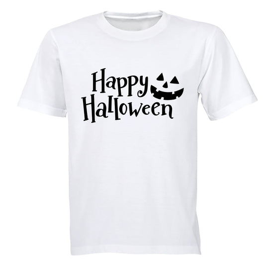 Happy Halloween - Pumpkin Face - Adults - T-Shirt - BuyAbility South Africa