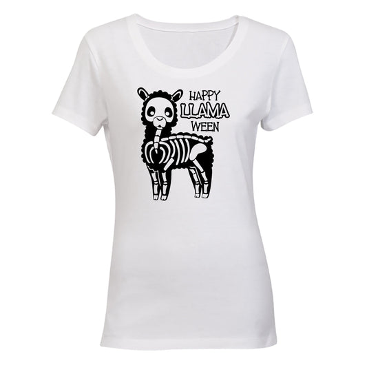 Happy Llama-ween - Halloween - Ladies - T-Shirt - BuyAbility South Africa
