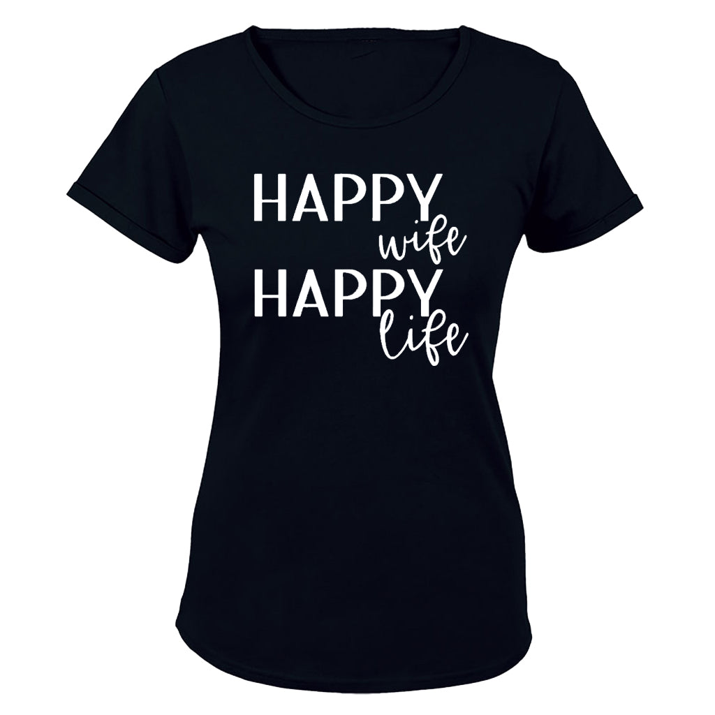 Happy Wife - Ladies - T-Shirt - BuyAbility South Africa