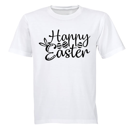 Happy Easter, Patterned Eggs - Adults - T-Shirt - BuyAbility South Africa