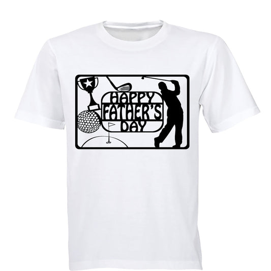Happy Fathers Day - Golfer - Adults - T-Shirt - BuyAbility South Africa