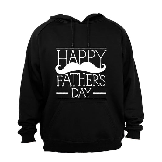 Happy Fathers Day - Mustache - Hoodie - BuyAbility South Africa