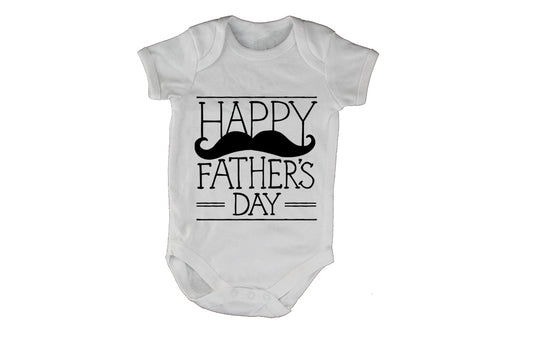 Happy Fathers Day - Mustache - Babygrow - BuyAbility South Africa