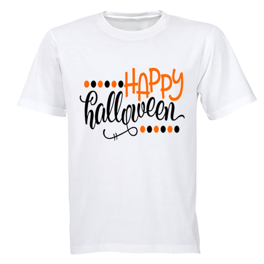 Happy Halloween - Dots - Adults - T-Shirt - BuyAbility South Africa