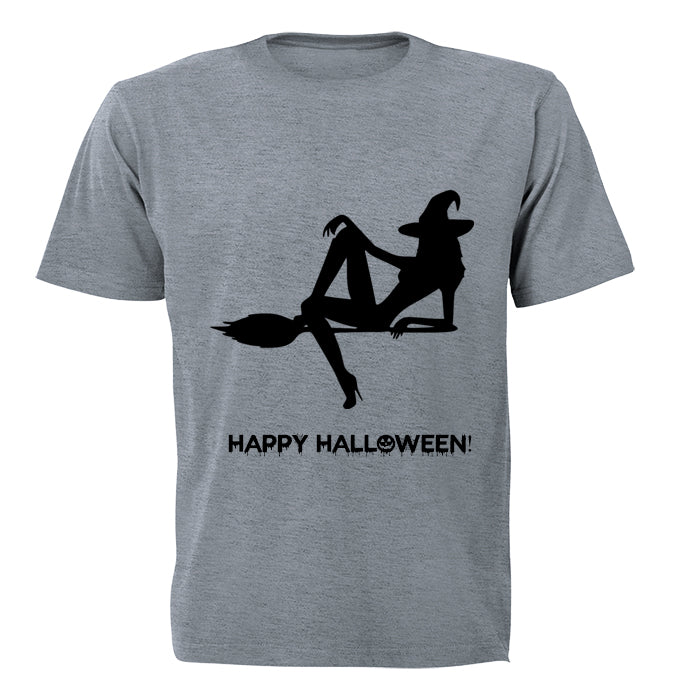 Witch on a Broomstick - Halloween Inspired! - Adults - T-Shirt