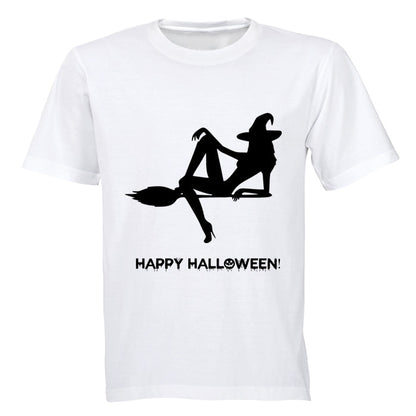 Witch on a Broomstick - Halloween Inspired! - Adults - T-Shirt