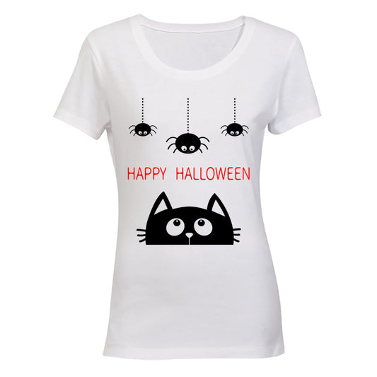 Happy Halloween - Cat & Spiders - BuyAbility South Africa