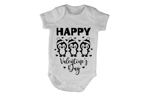 Happy Valentines Day - Penguins - Baby Grow - BuyAbility South Africa