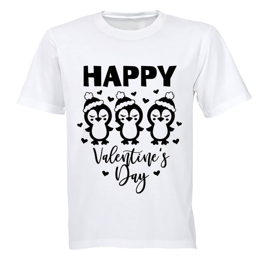 Happy Valentines Day - Penguins - Kids T-Shirt - BuyAbility South Africa