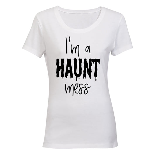 Haunt Mess - Halloween - Ladies - T-Shirt - BuyAbility South Africa