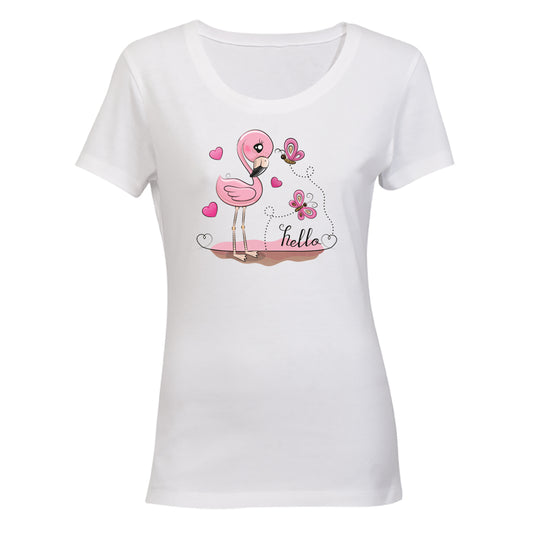 Hello Flamingo - Ladies - T-Shirt - BuyAbility South Africa