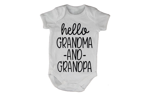 Hello Grandma & Grandpa - Babygrow - BuyAbility South Africa