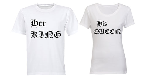 Her King & His Queen - Couples Tees - BuyAbility South Africa